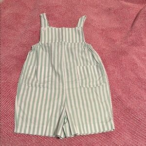 Bella Bliss Green Striped John John
